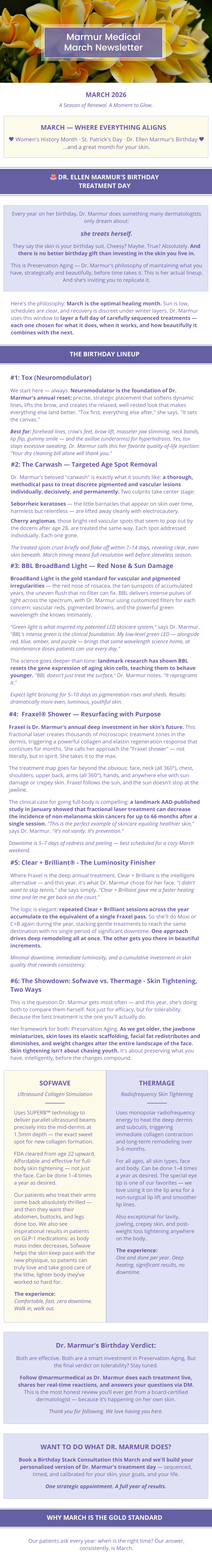 Marmur March Newsletter