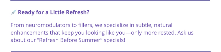Ready for a Little Refresh?