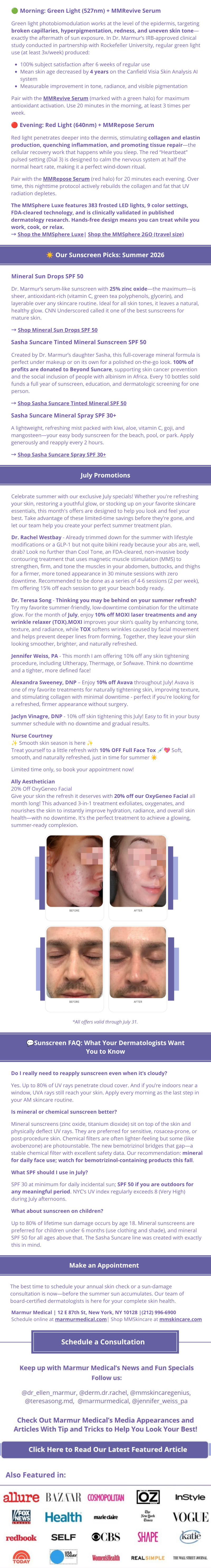 Marmur July Newsletter 2