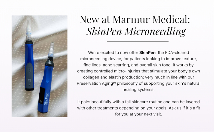 New at Marmur Medical: SkinPen Microneedling
