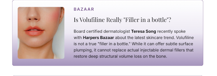 Harpers Bazaar - Is Volufiline Really Filler in a Bottle?