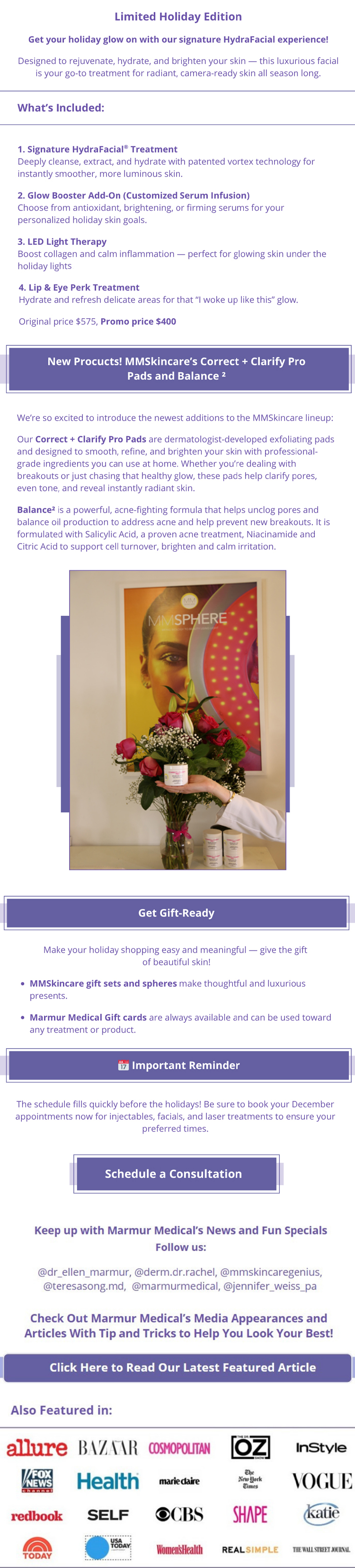 Ally: Glow & Go Facial Package